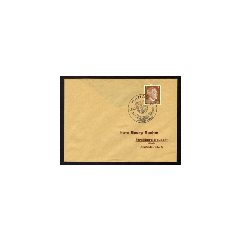 Allemagne n 706 yv cachet WW2 HANAU 1942 mi 782