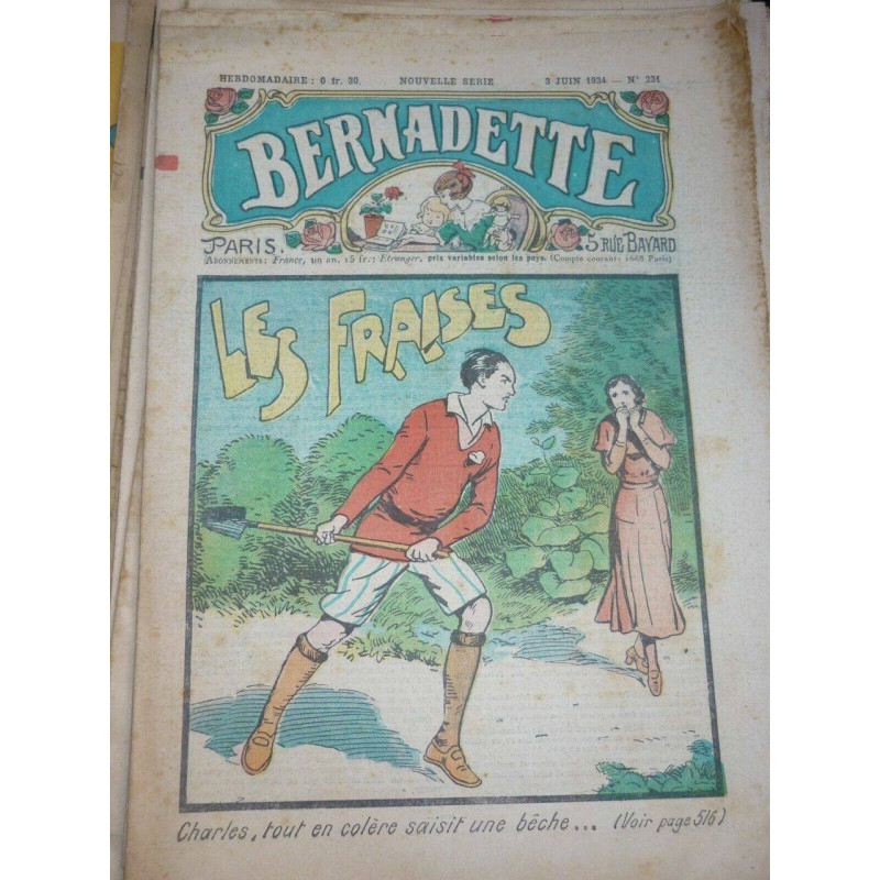 Bernadette Nouvelle Série n231 3 juin 1934 Les fraises