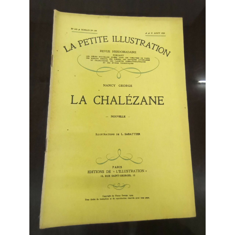 La petite Illustration N° 45. La Chalézane