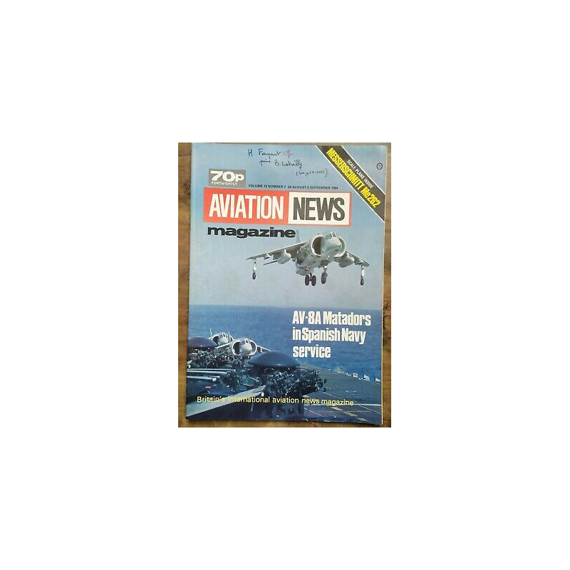 Aviation News Magazine vol 13 Nº 7 24 August 6 September 1984