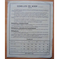 Pub ECHELLES en ACIER Union Métallurgique Colmar 68