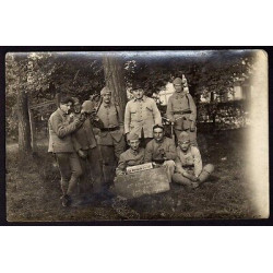 Carte photo Etat Major 2eme Bataillon Camp d'Oberhoffen à Haguenau...