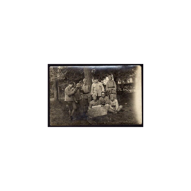 Carte photo Etat Major 2eme Bataillon Camp d'Oberhoffen à Haguenau...
