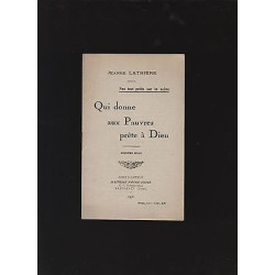 Qui donne aux pauvres prête à Dieu