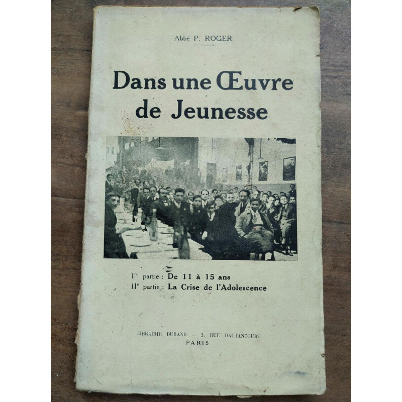 p roger Dans une oeuvre de jeunesse Librairie durand