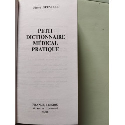 petit dictionnaire médical pratique