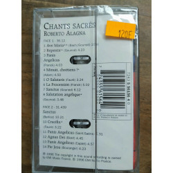 Chants sacrés -Roberto Alagna Michel Plasson Cassette Audio NEUVE...