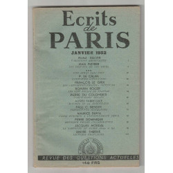 ECRITS DE PARIS No 87 Janvier 1952 Michel Dacier Jean Pleyber CA62A 1