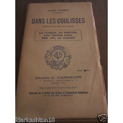 Dans les coulisses spectacle comédie en 4 actes