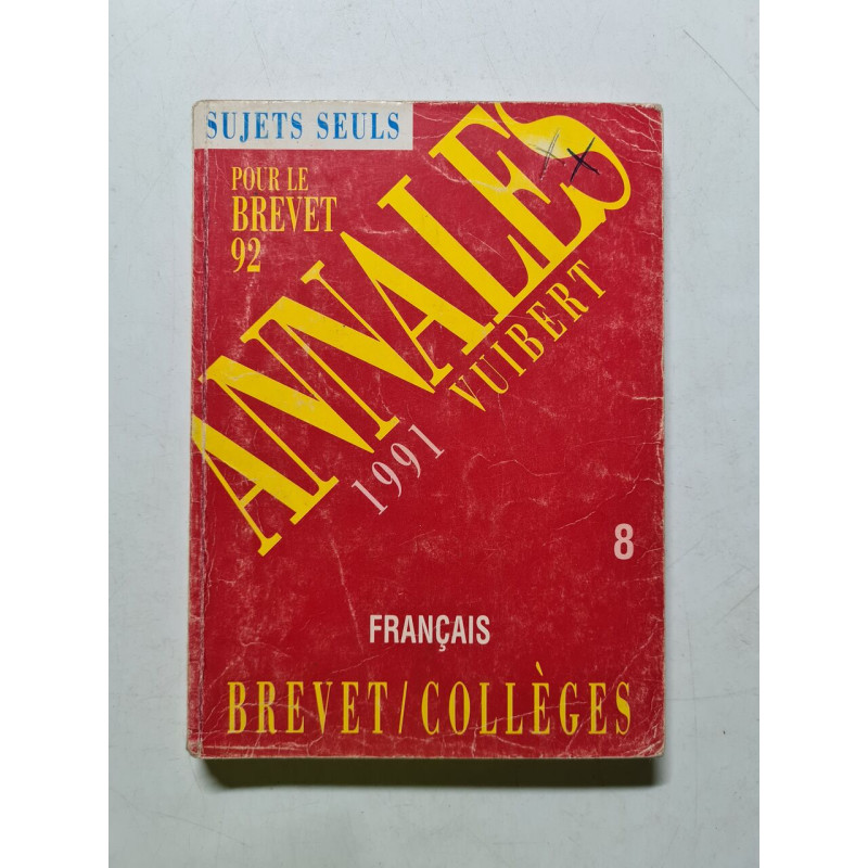 Annales 1991 pour le brevet 92 français