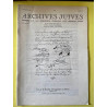 Archives juives n3 et 4 Acte du 29 décembre 1762 Juillet 1991