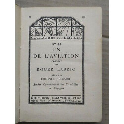 Un de L'aviation Nº 99 éditions cosmopolites 1932