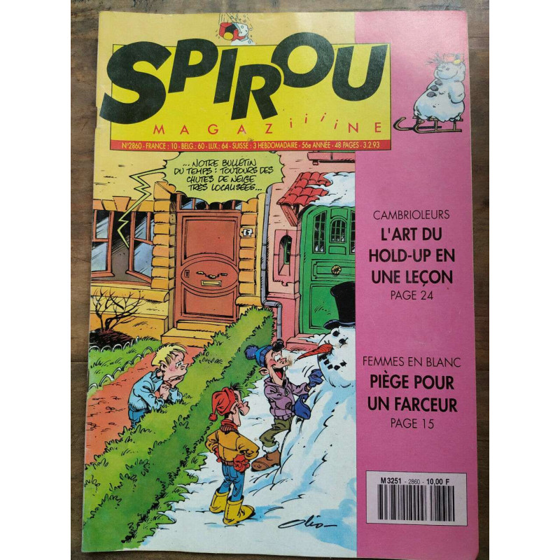 Magazine Spirou n2860 Février 1993