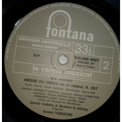 « Messe Du Couronnement » K.317 / « Messe Du Credo» K.257