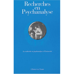 Recherche en psychanalyse 2004 numéro 1 : La recherche en...