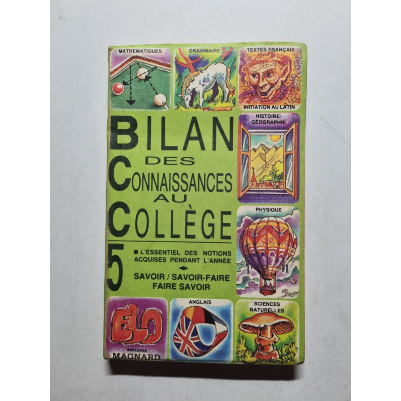 Bilan des connaissances au collège
