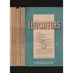 Lot de revues educateurs Fiches Pédagogiques 1946 1948 éducation...
