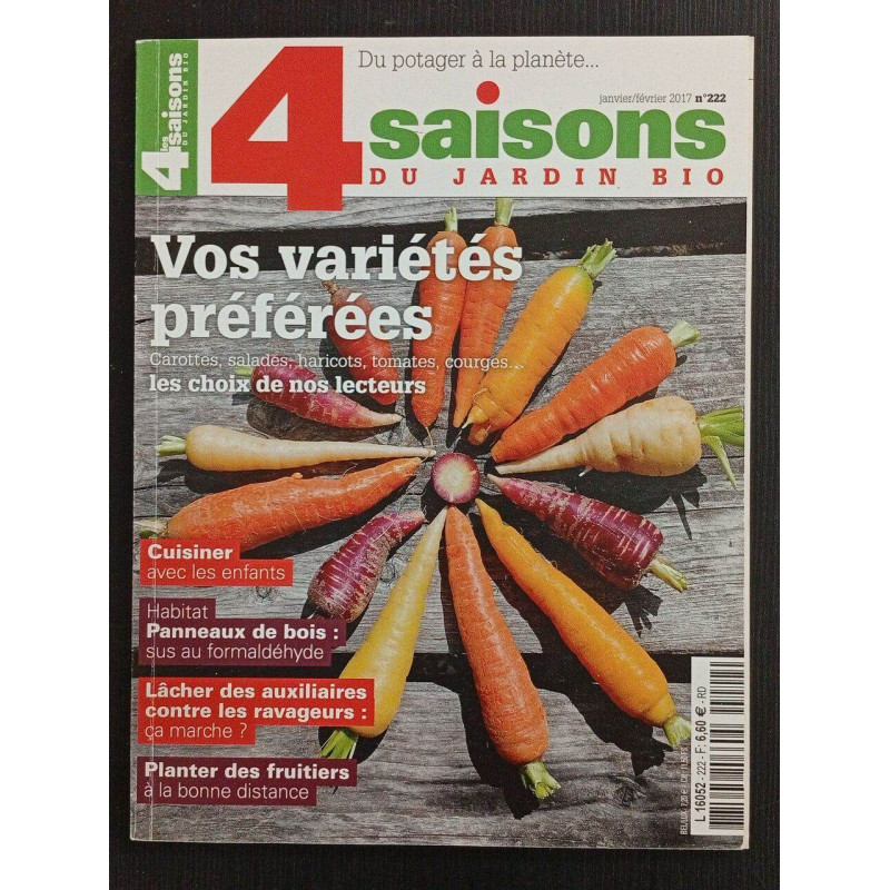 Revue 4 saisons du jardin bio N° 222