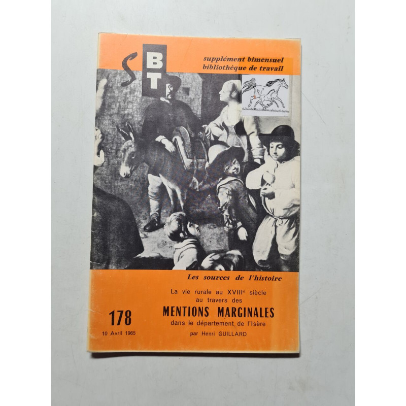 STB - Mentions Marginales nº 178 - 1965