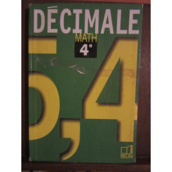 Décimale MATH 4e BELIN