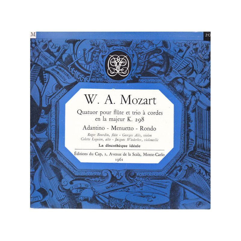 Quatuor Pour Flûte Et Trio À Cordes En La Majeur K. 298