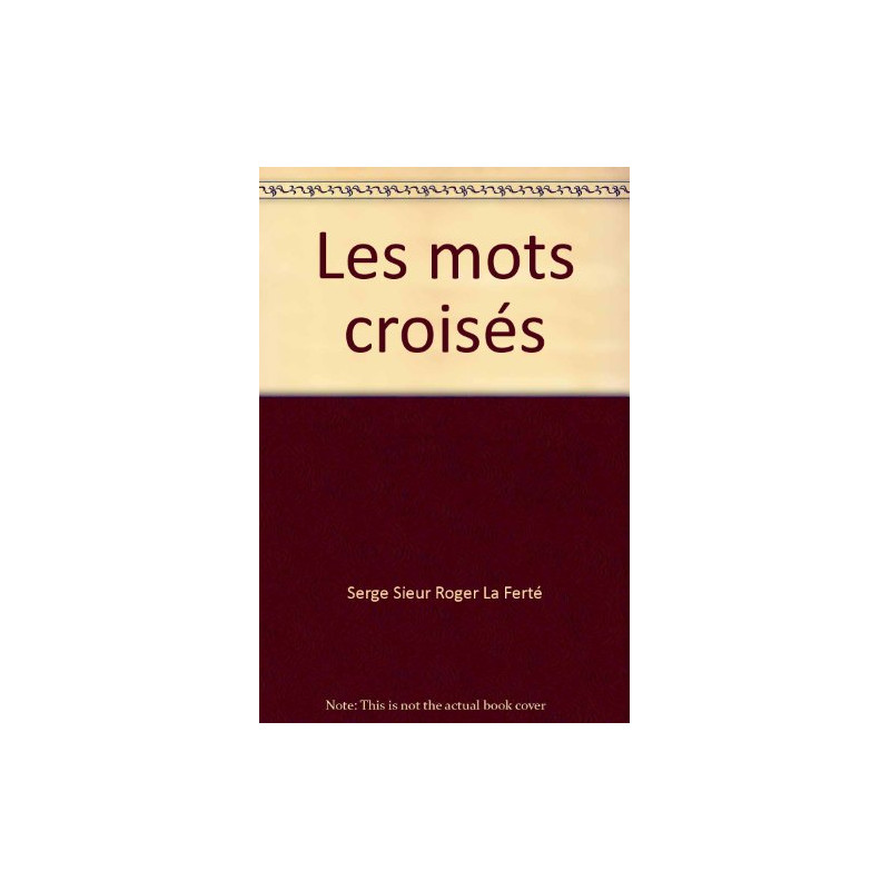 Les mots croisés