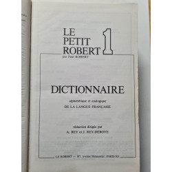Le Petit Robert 1