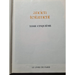 Ancien testament tome cinquieme