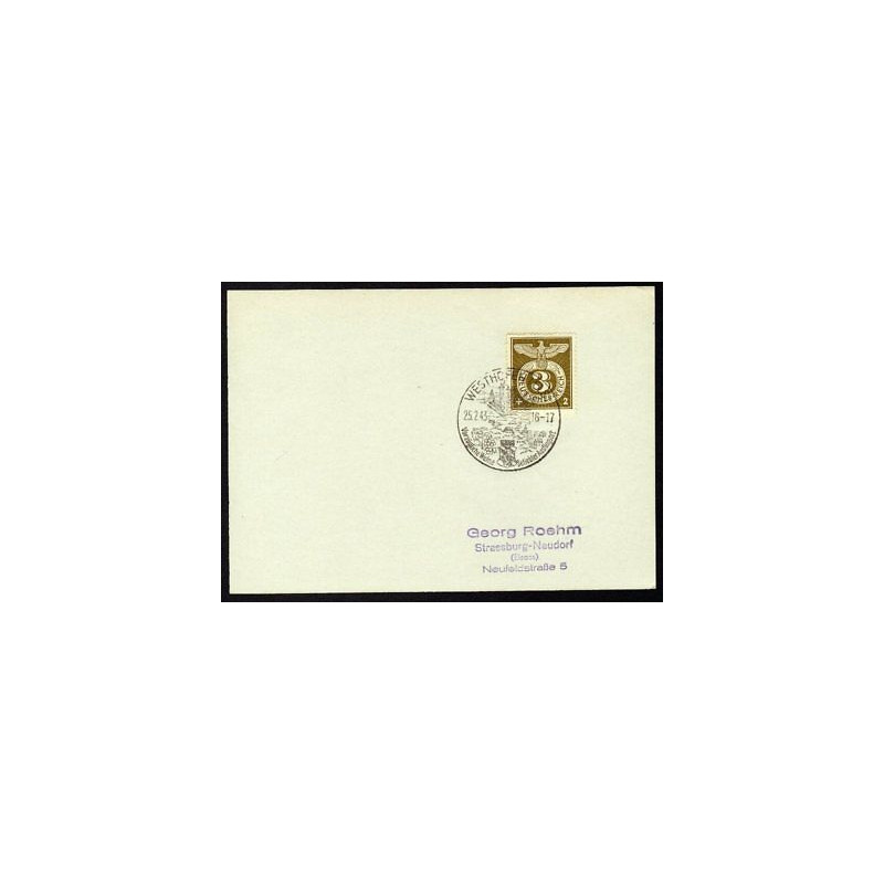 Allemagne n 762 Yv. cachet WW2 WESTHOFEN Mi. 830