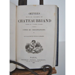 Oeuvres de CHATEAUBRIAND tome 3 4 Génie du Christianisme 1837