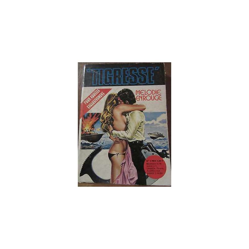 Tigresse n2 Mélodie en rouge