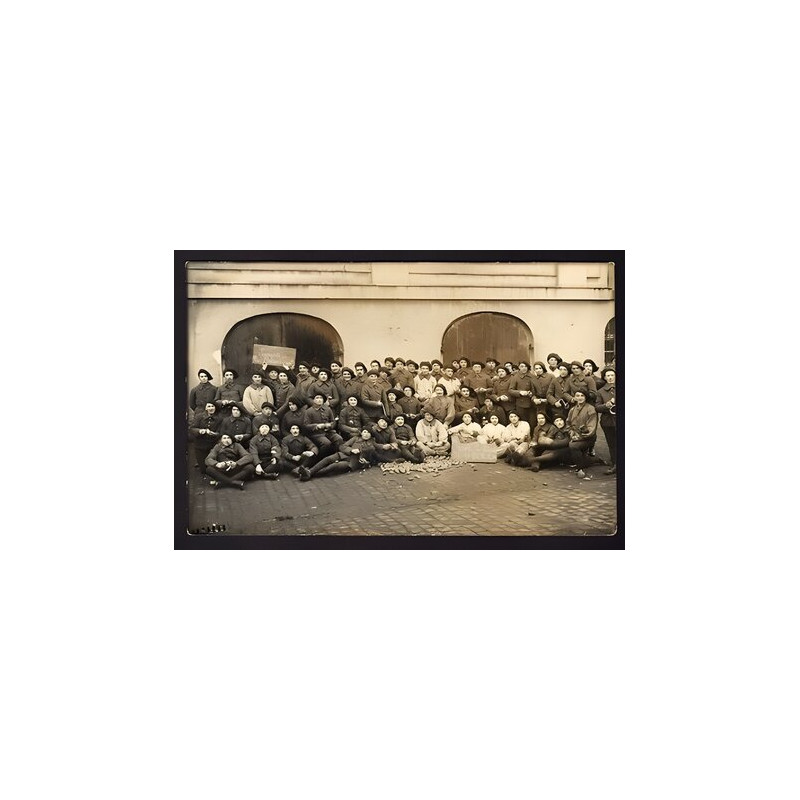 Carte Photo Militaire 538 VIVE LES BLEUS 17 LES 343 exempts de Pommes