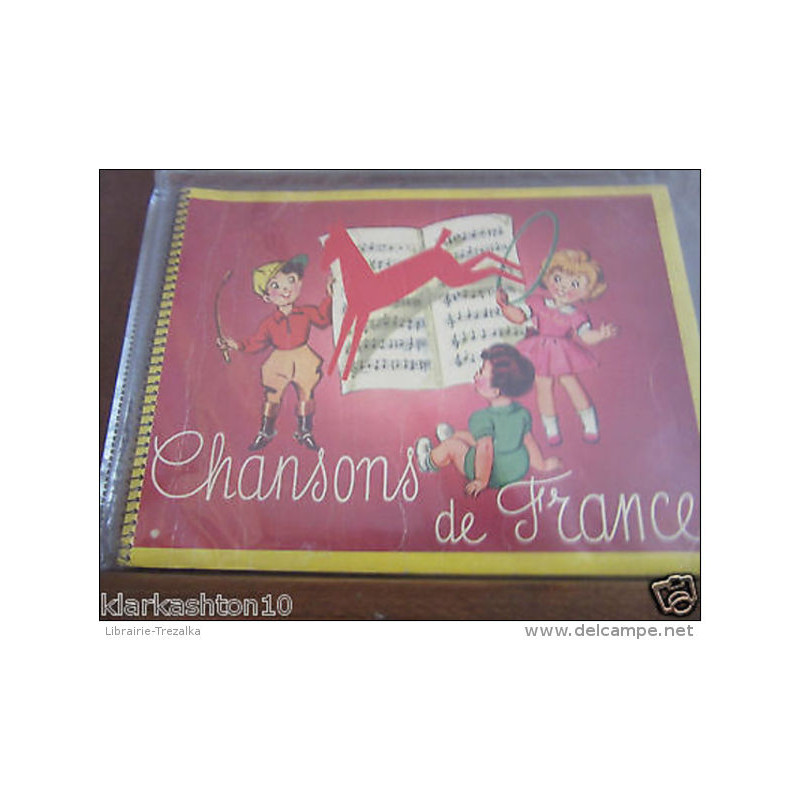Album Chocolat Poulain "Chansons de France" vierge