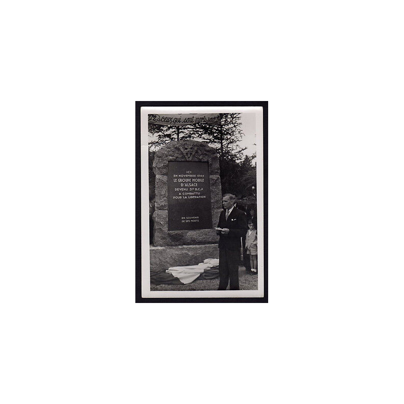 Photo SEPPOIS-LE-BAS 68 Monument du Groupe Mobile d'Alsace GMA...