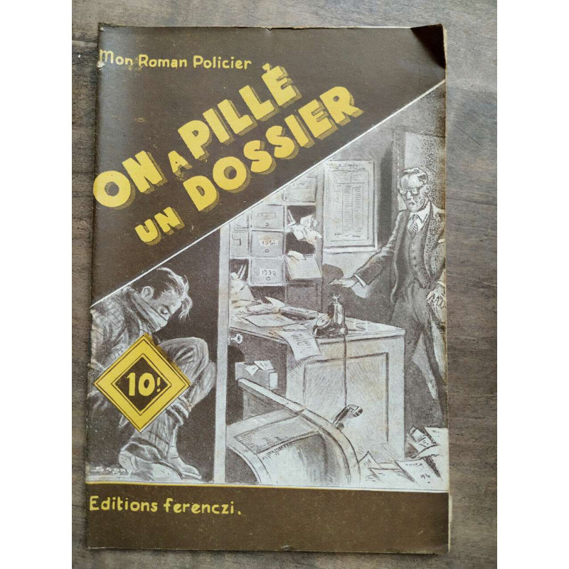 Mon Roman Policier On a pillé un dossier - Florent Manuel Ferenczi