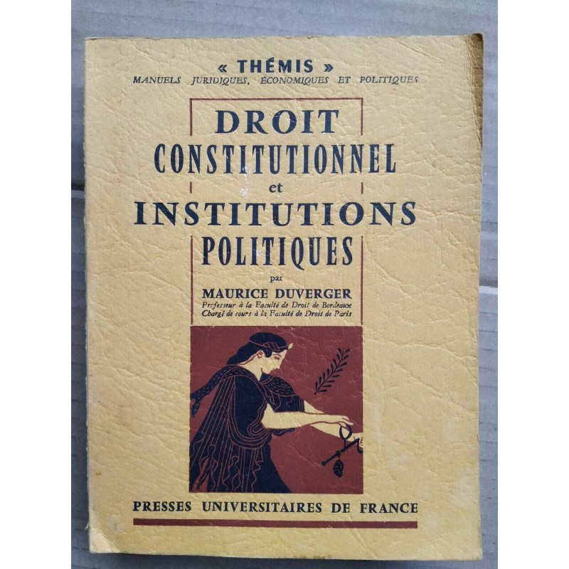 Droit constitutionnel et institutions politiques