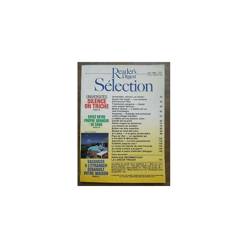 Reader's Digest Sélection Nº 520 Juin 1990