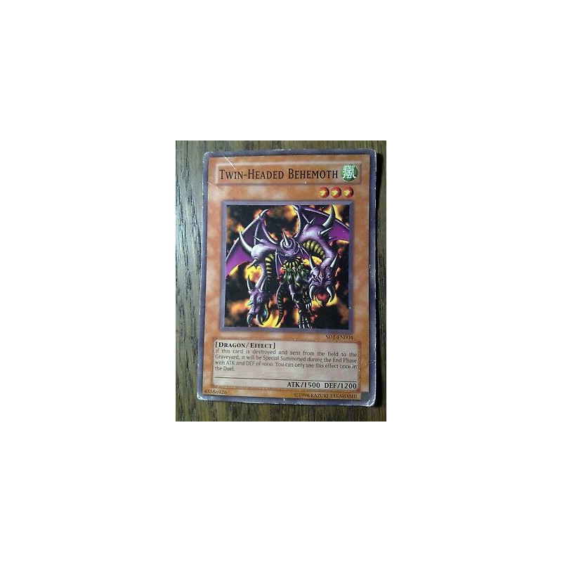 Twin-Headed Behemoth SDI-EN004 Yu-Gi-Oh