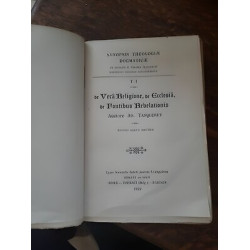 ad Tanquerey De Verà religione De Ecclesià De Fontibus rebelationis