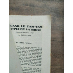 Mon Roman d'aventures Quand le Tam-Tam appelle la mort - Gabriel gay