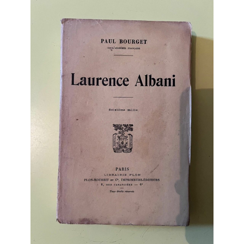 Paul bourget Laurence albani