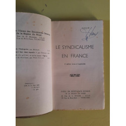 Le Syndicalisme en France Secrétaires Sociaux de la Région du nord