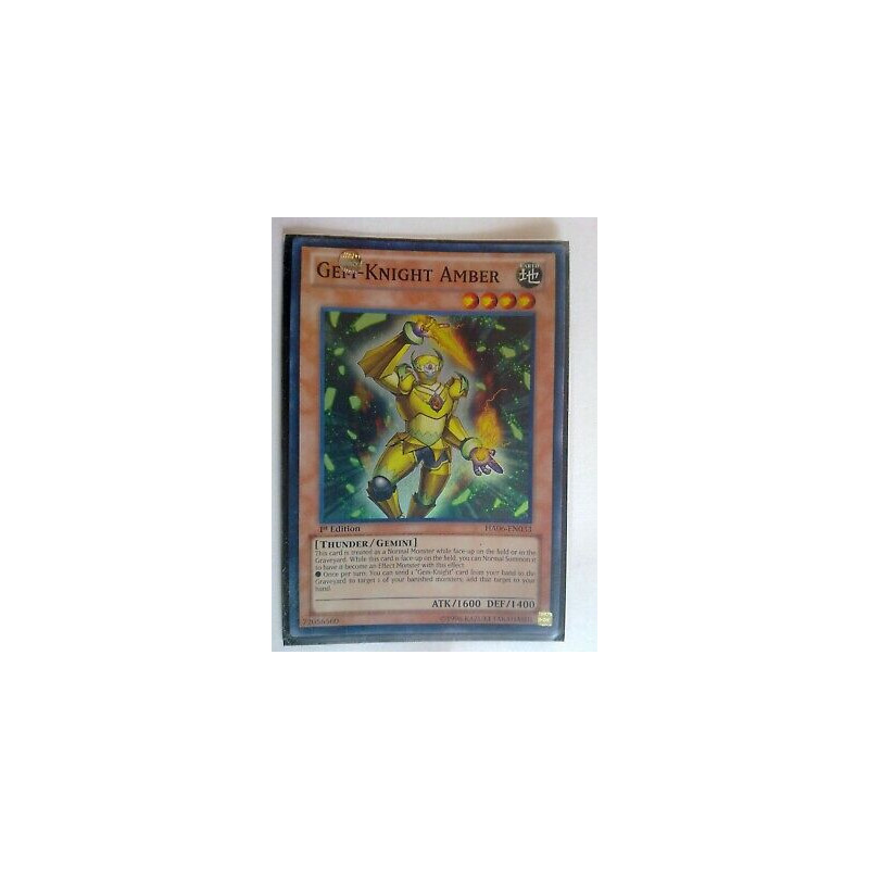 Gem-Knight Amber HA06-EN033 Yu-Gi-Oh