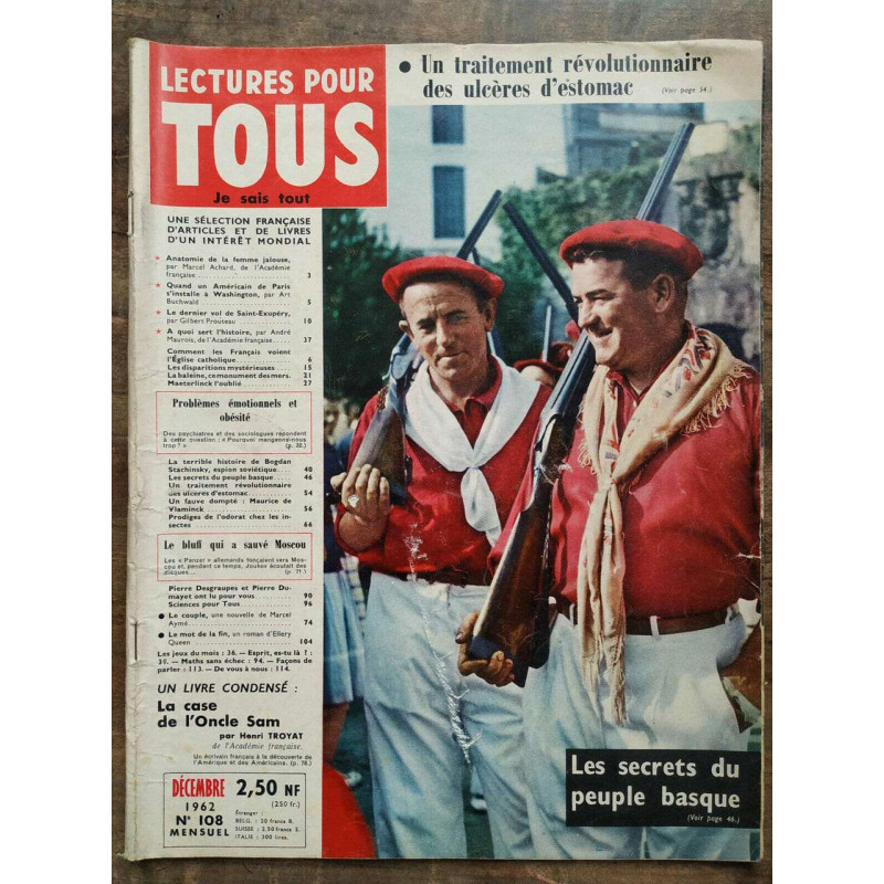 Lectures pour tous n108 Décembre 1962 Lectures pour tous Je sais tout