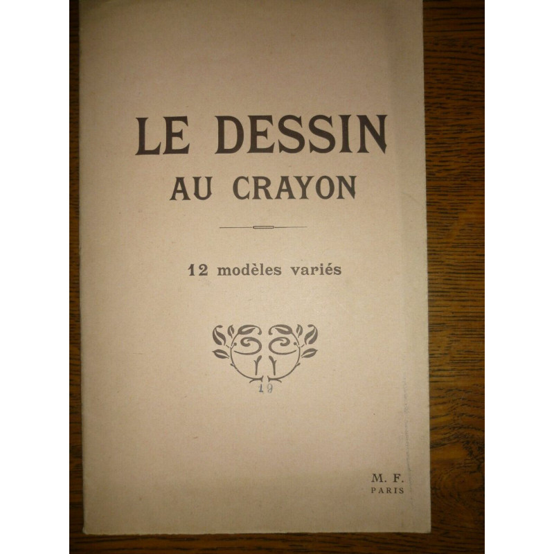 Cahier vierge Le dessin au crayon 12 modèles variés M.F. Paris