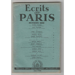 ECRITS DE PARIS No 88 Février 1952 Michel Dacier Jean Pleyber