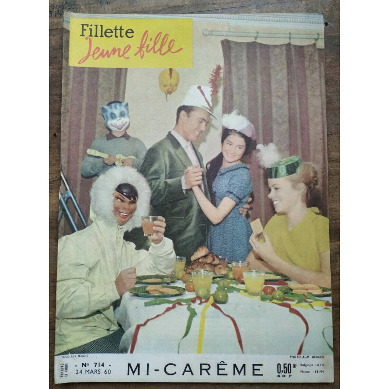 Fillette jeune fille n714 24 Mars 1960