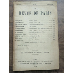 La Revue de Paris n 16 15 Août 1930