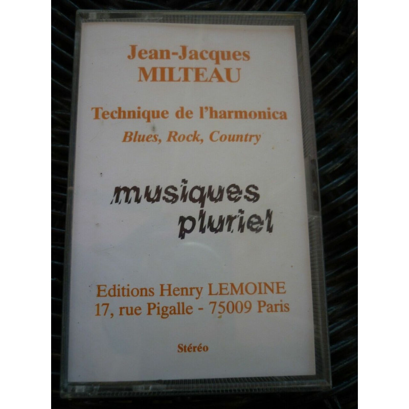 Jean-Jacques Milteau Technique de l'harmonica Cassette Henry Lemoine