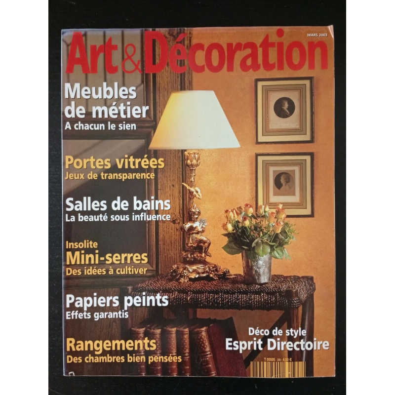 Art et décoration - déco de styles Esprit Directoire Mars 2003